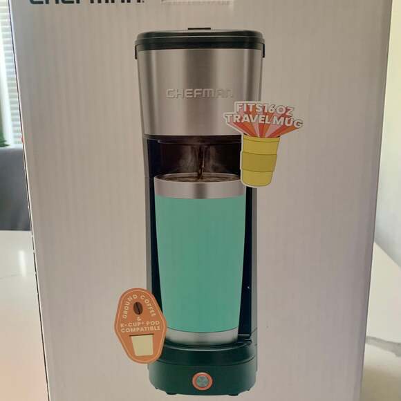 Chefman Instacoffee Max+ Single Serve Coffee Maker  New Open Box